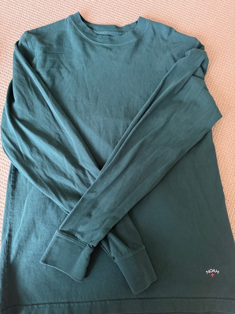Noah NYC Green Long-Sleeve Crewneck Shirt